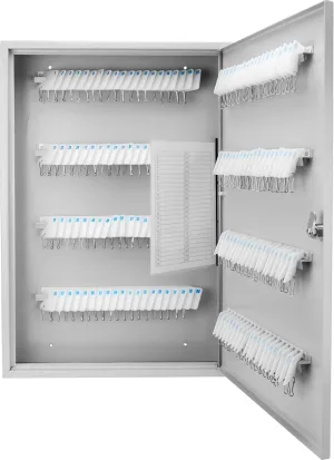 Barska Key Lock Key Cabinet Lock Box with Numbered Hooks and Tags - 160 POSITION - WHITE TAGS