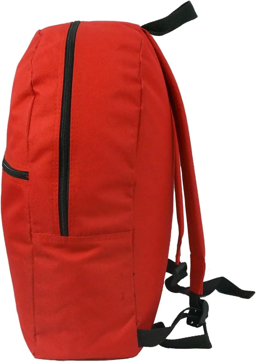 Basic Backpack Simple Bookbag Promotional Daypack School Bag Wholesale 50pcs