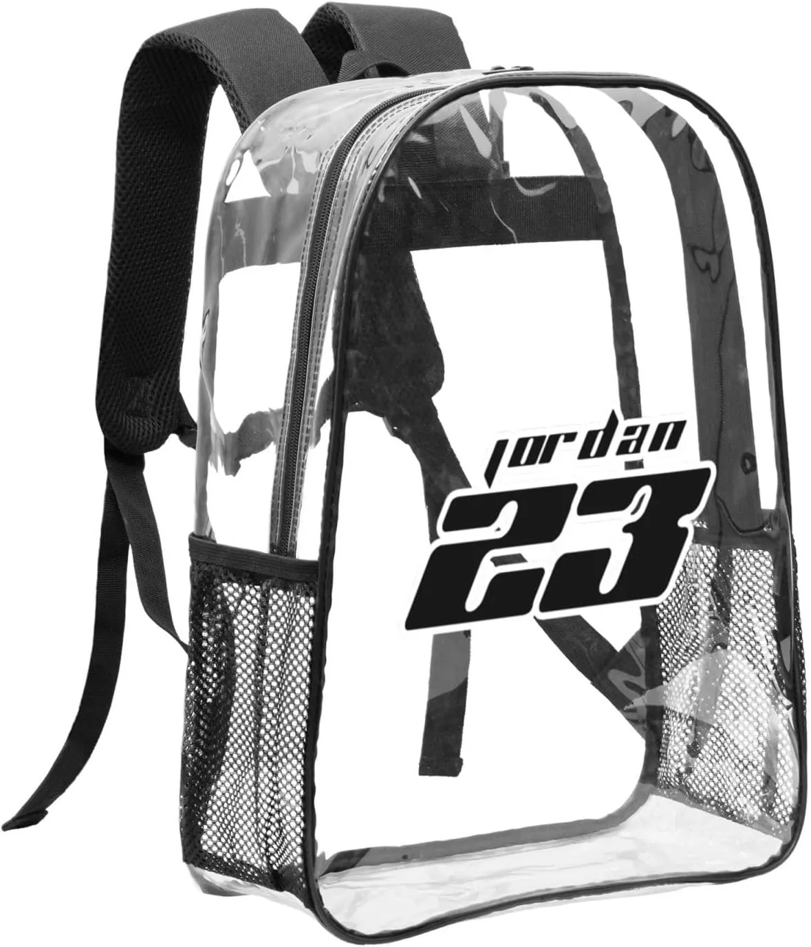 Basketball Goat 23 Transparent Backpack 16 Inch Laptop Backpack Large Capacity Backpack Travel Bag