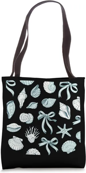 Beachy Seashell Coastal Grandma Starfish Ocean Cottagecore Tote Bag