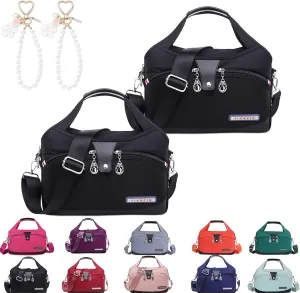 Beautifuldeer Anti Theft Handbag, Fashion Anti-Theft Handbag, Crossbody Handbag 2 in 1, Zipper Multi-Layer