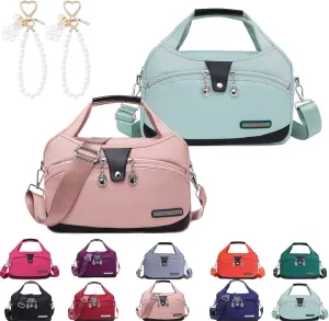 Beautifuldeer Anti Theft Handbag, Fashion Anti-Theft Handbag, Crossbody Handbag 2 in 1, Zipper Multi-Layer