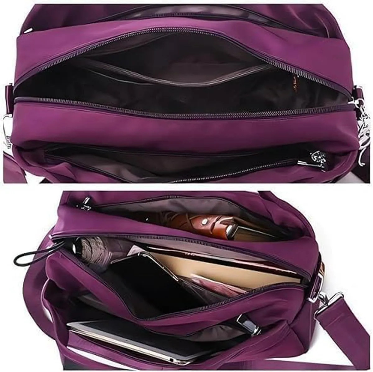 Beautifuldeer Anti Theft Handbag for Women, Large Crossbody Bag for Women Travel, Fashion Waterproof Large Capacity (Black)