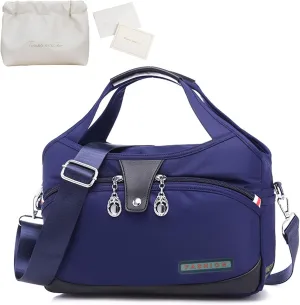 Beautifuldeer Anti Theft Handbag for Women, Large Crossbody Bag for Women Travel, Fashion Waterproof Large Capacity (Blue)
