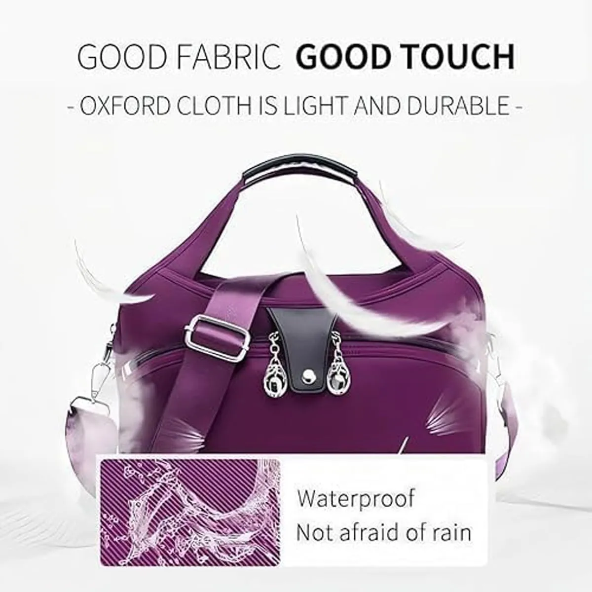 Beautifuldeer Anti Theft Handbag for Women, Large Crossbody Bag for Women Travel, Fashion Waterproof Large Capacity (Dark Gray)