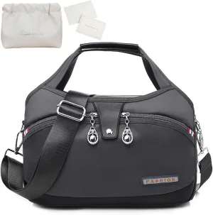 Beautifuldeer Anti Theft Handbag for Women, Large Crossbody Bag for Women Travel, Fashion Waterproof Large Capacity (Dark Gray)