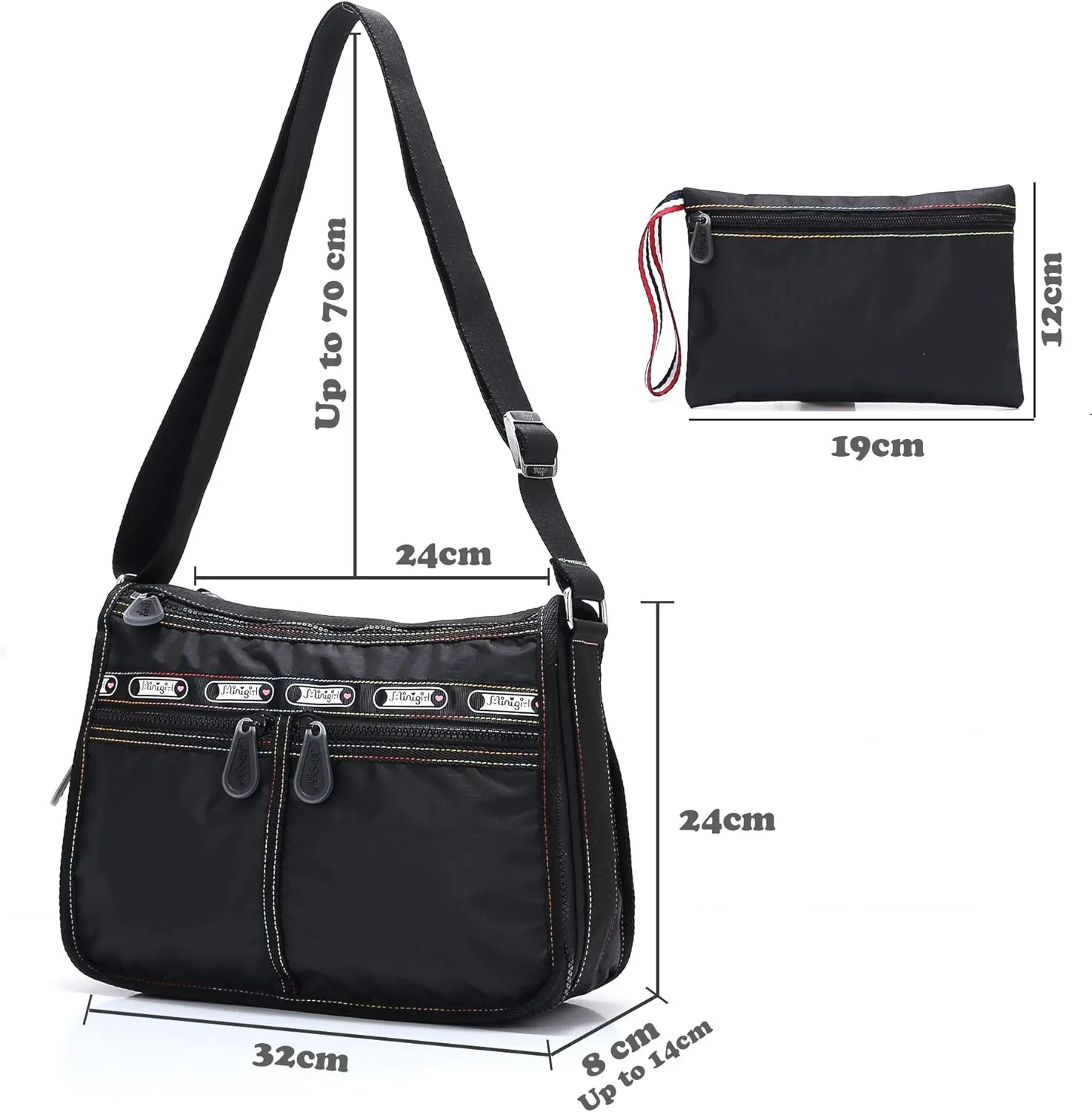 BEKILOLE Shoulder Bags for Women, Stylish and Functional Crossbody Bag for Women - Perfect for Travel and Everyday Use