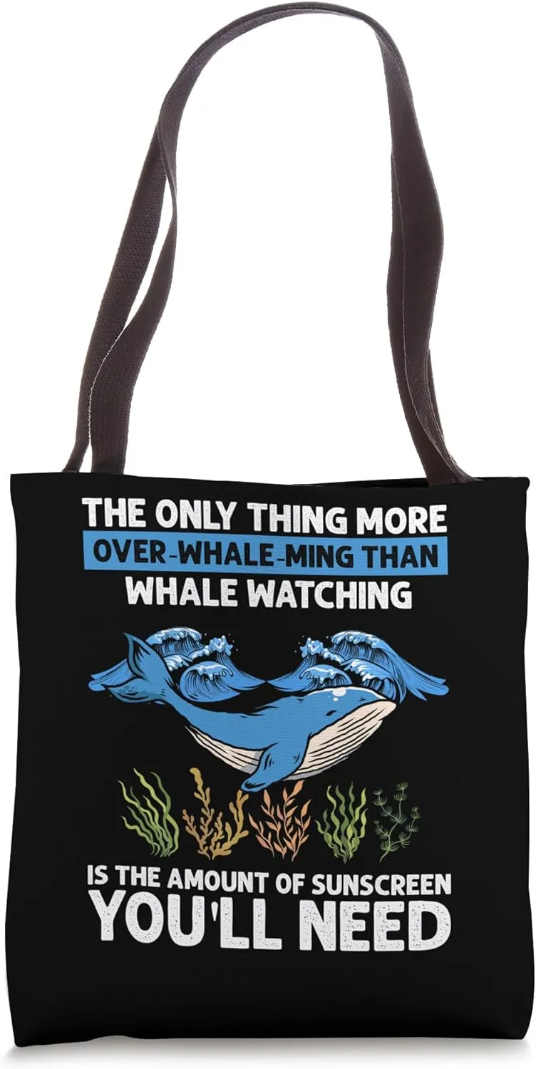 Beluga Whale Quote for Marine Mammal and Orca Tote Bag