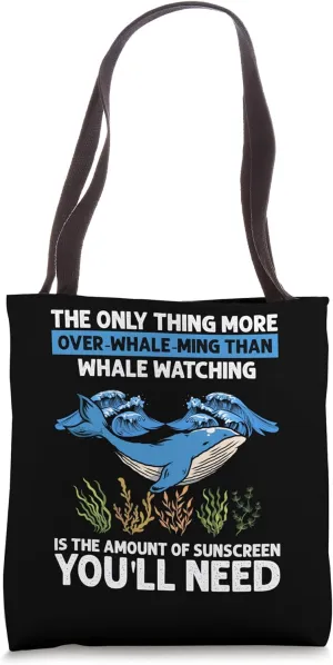 Beluga Whale Quote for Marine Mammal and Orca Tote Bag