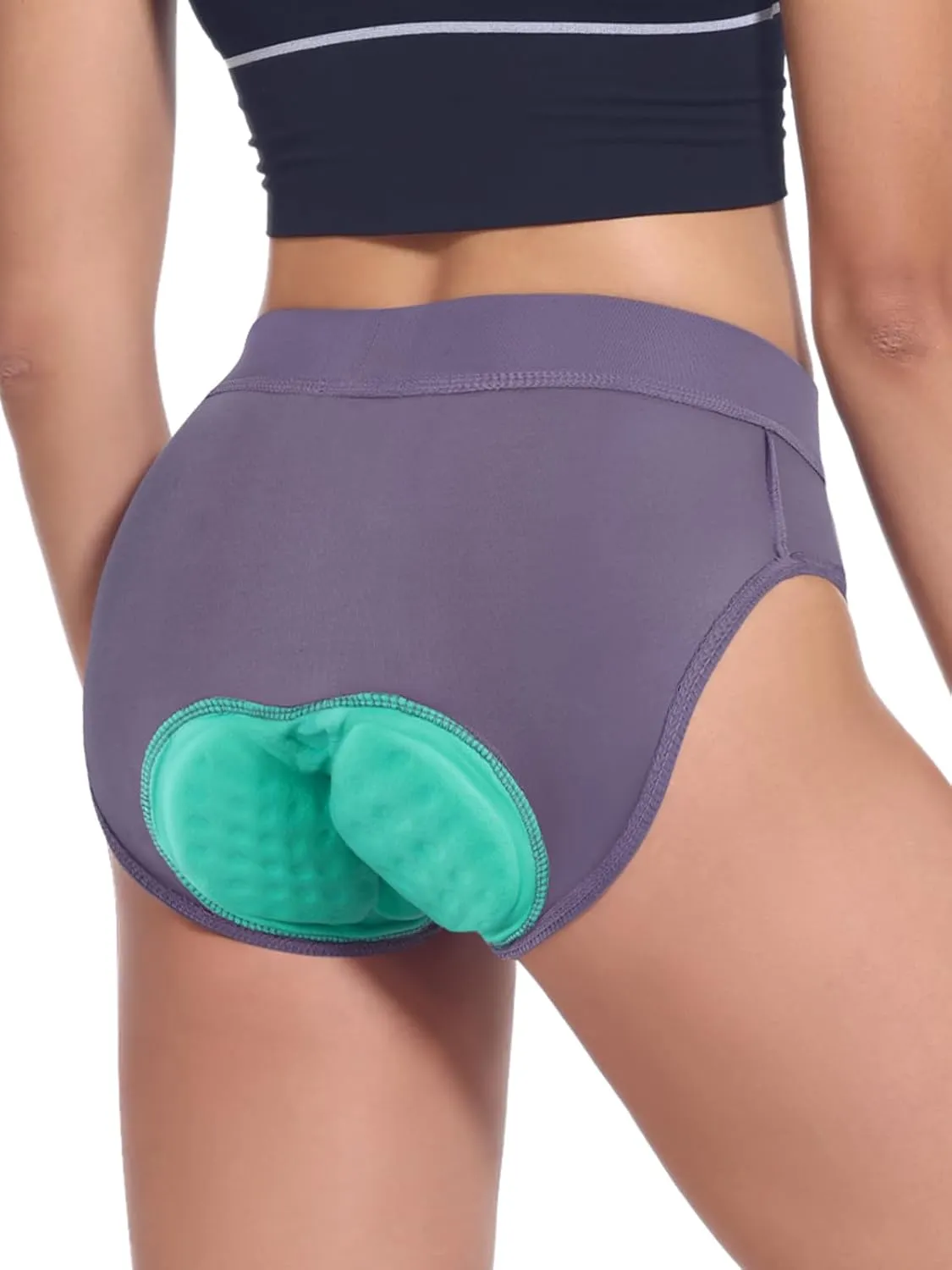 BERGRISAR Women's 4D Padded Bike Shorts Cycling Underwear with Gel Padding Biking Bicycle Briefs