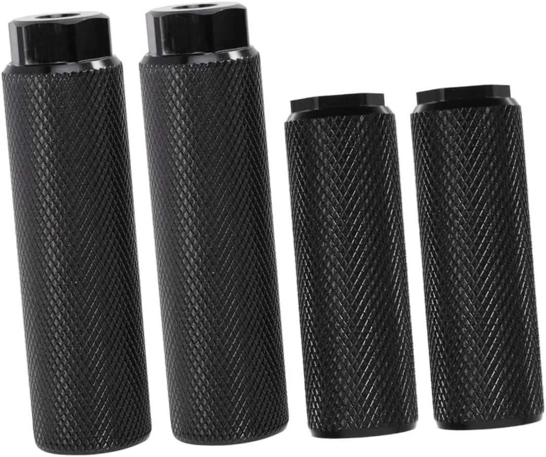 BESPORTBLE 4pcs Sturdy Aluminum Alloy E-Bike Rear Foot Pegs Anti-Slip Design for Safety Easy Install Detachable Cycle Accessory