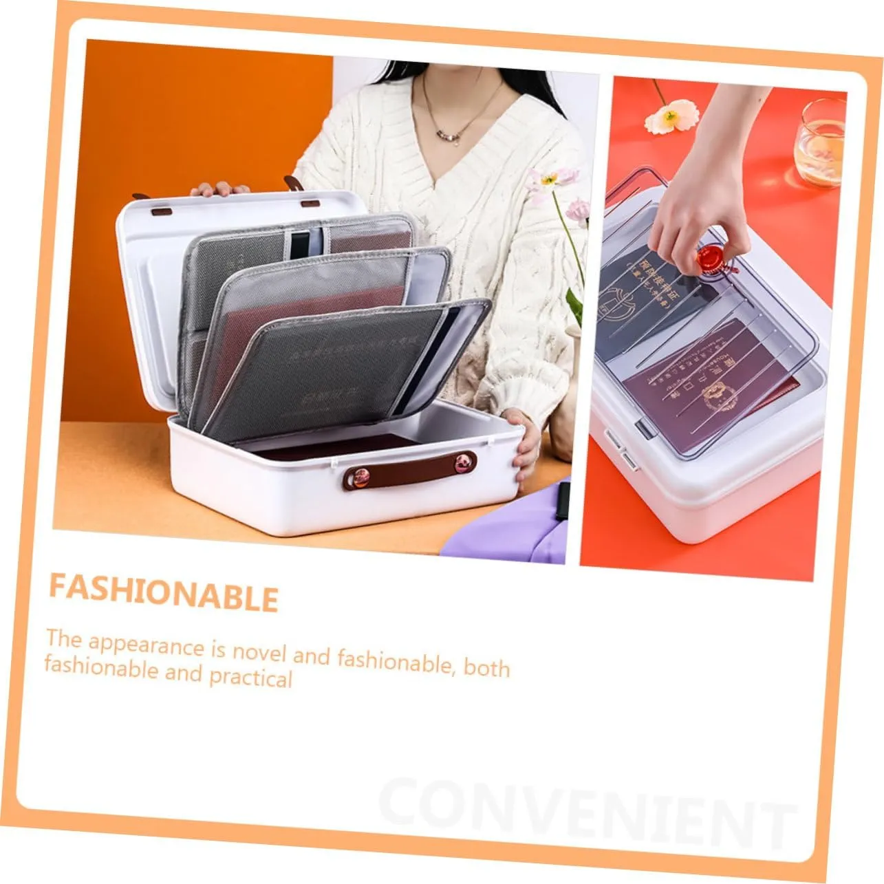 BESTYASH Id Storage Bag Travel Organizer Passport File Organizer Large Capacity Easy to Sort