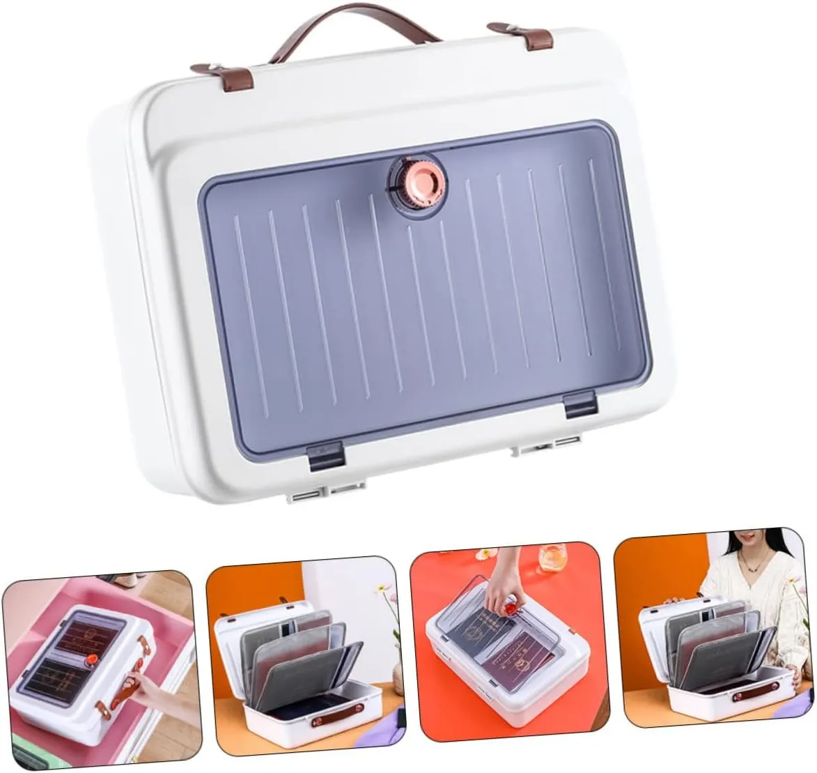 BESTYASH Id Storage Bag Travel Organizer Passport File Organizer Large Capacity Easy to Sort