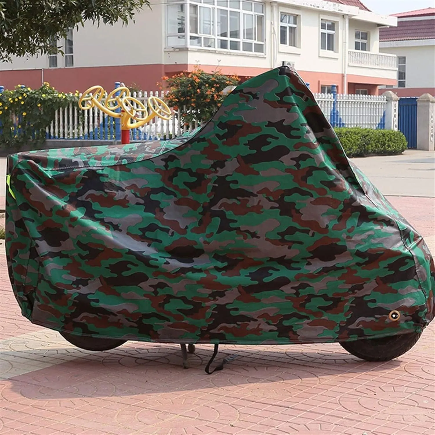 Bicycle Accessories Camouflage Universal Protective Cover Dustproof Waterproof Shelter Sun Block Cover Bike Rain Cover Bike Parts (Size : Small)