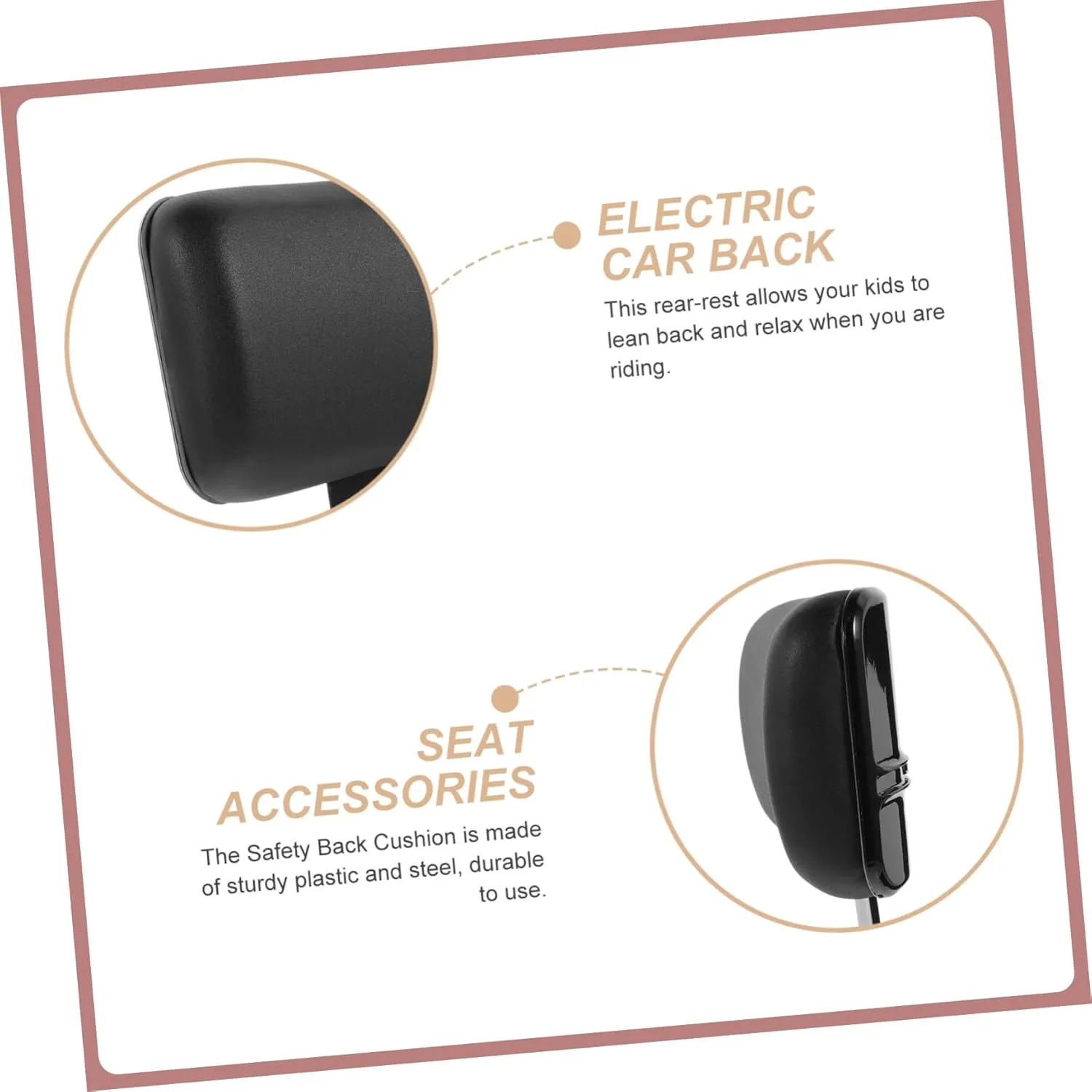 Bicycle Backrest Replacement Backrest Universal Cushion Convenient Back Cushion Electric Bicycles