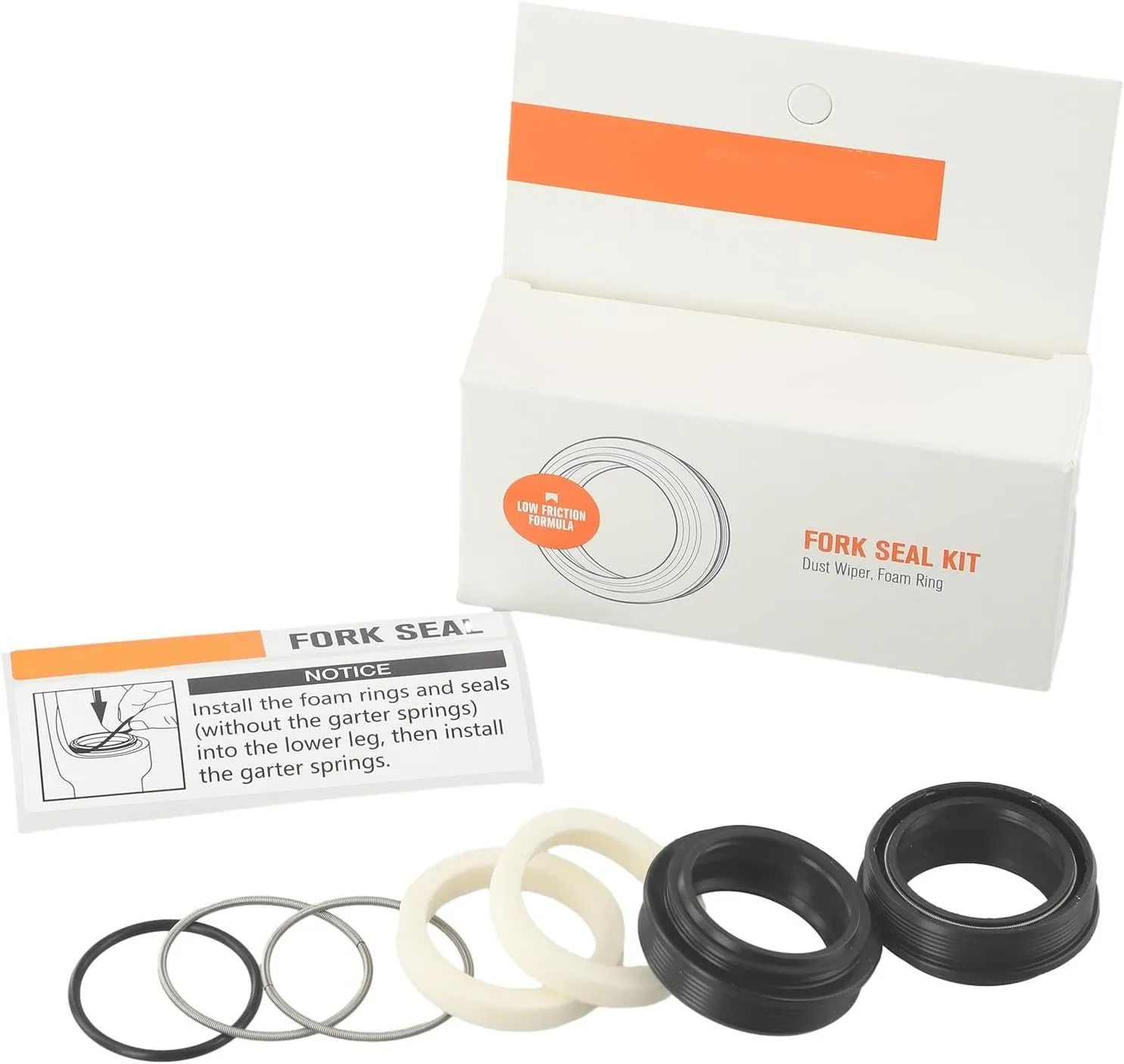 Bicycle Fork Dust Seal, 30-40mm, Fit For For FOX/For Rockshox/For MANITOU/SR For SUNTOUR Bike Parts, Replacement Suspension Fork Wiper Kit, Suspension Fork Oil Seal Set/Cycling Parts(30x42mm)