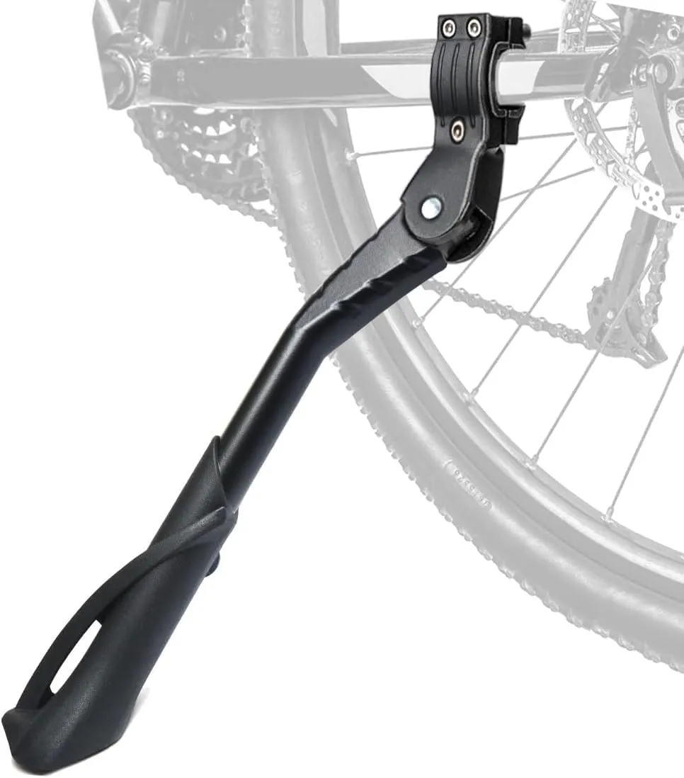 Bicycle Kickstand for Bianchi San Lorenzo San Remo Sempre Pro Siena DAMA Six Days, Alloy Adjustable Height Rear Side Bicycle Kick Stand, for 24" - 29", Kickstand for Adult Bike,C