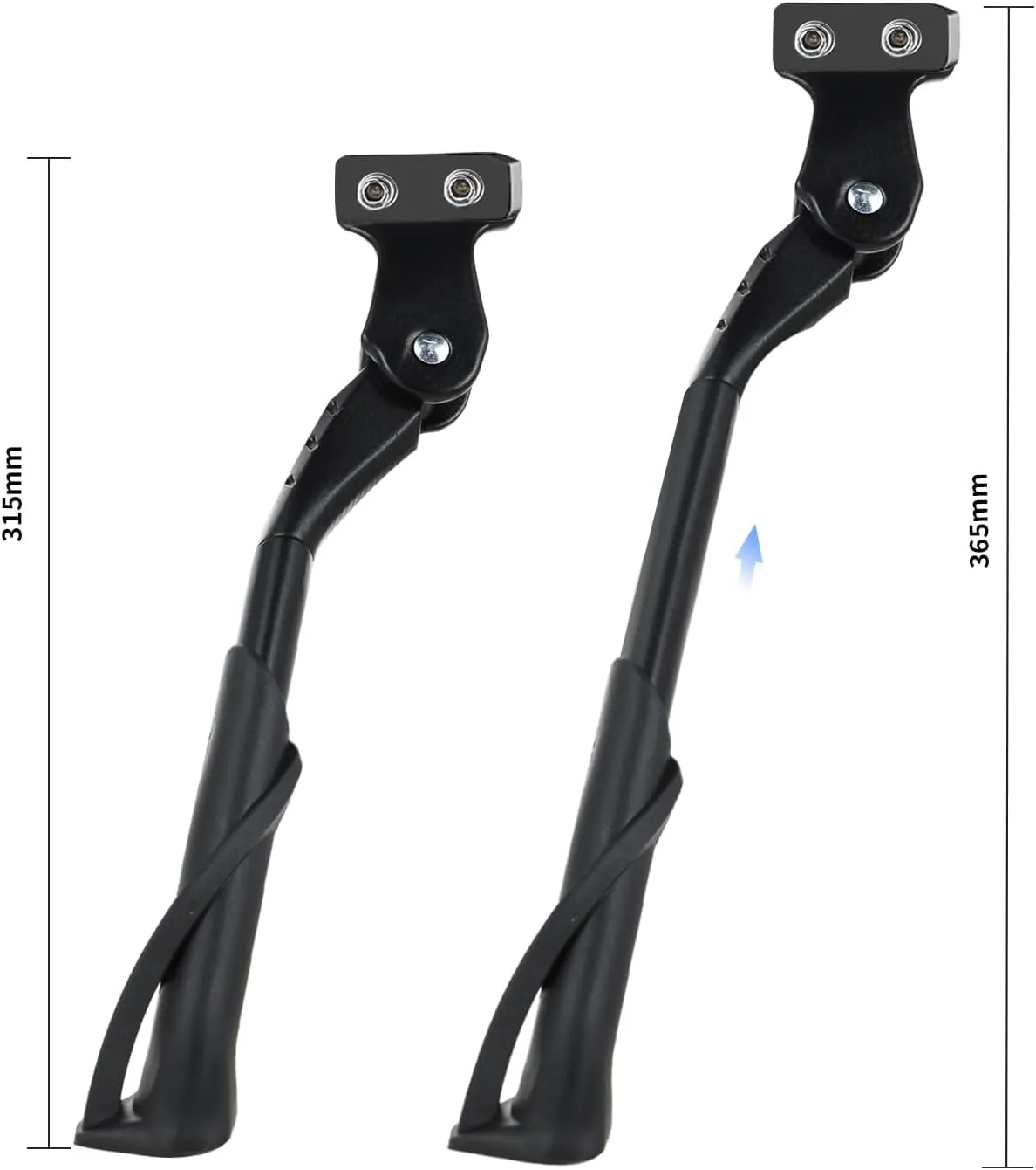 Bicycle Kickstand for Diamondback Andean Arden 3 Ascent EX Atroz 1 Axis Pro, Alloy Adjustable Height Rear Side Bicycle Kick Stand, for 24" - 29", Kickstand for Adult Bike,B