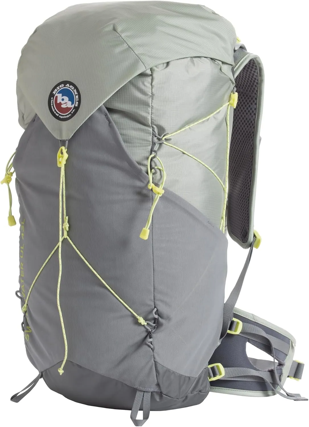 Big Agnes Adult Sweetwater Ultralight Backpack, 43 Liter, Mercury, Large