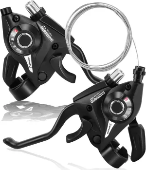 Bike Gear Shifter, 3x7 21 Speed Shifter Brake Lever Set for Mountain Bike, Road Bike, MTB,Bicycle