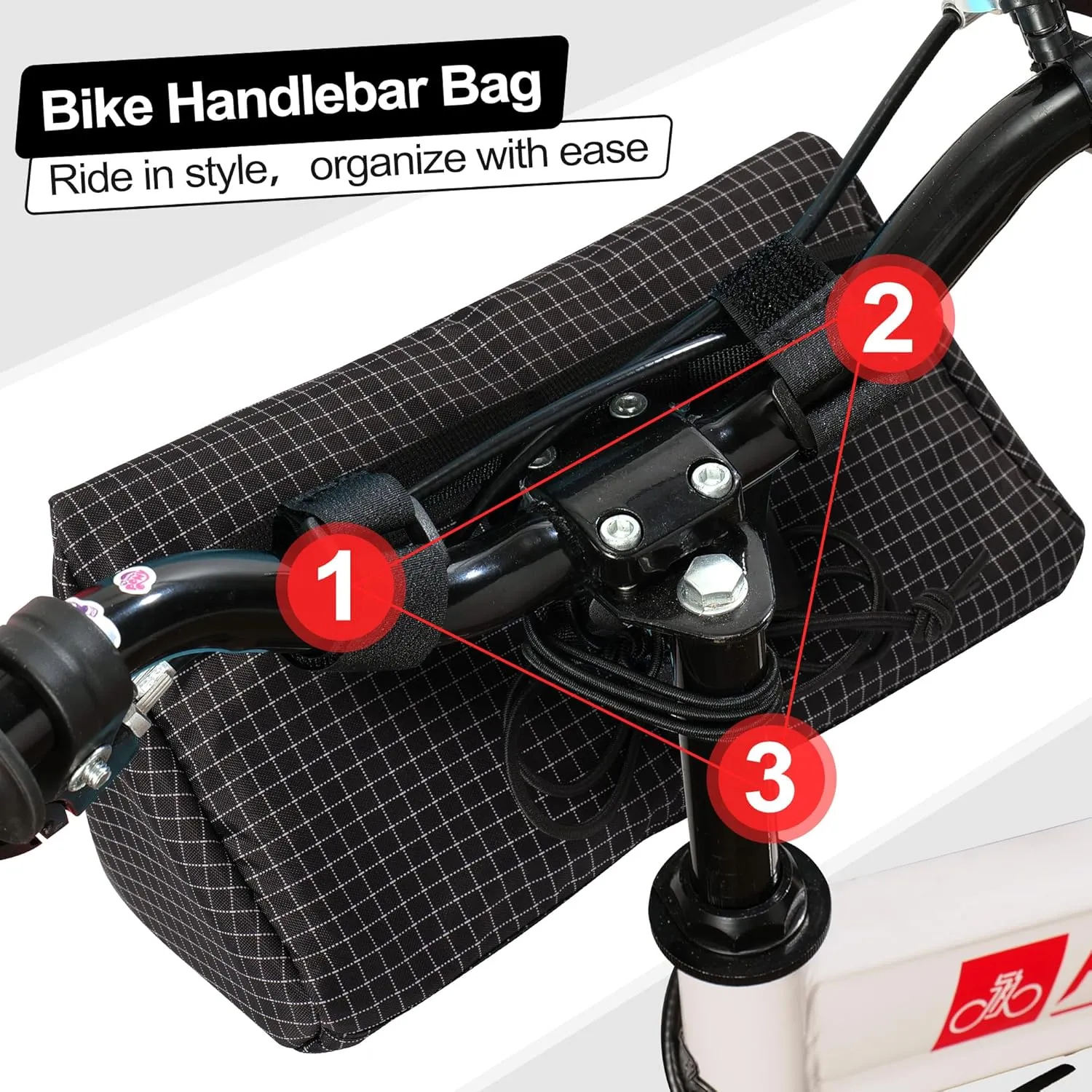 Bike Handlebar Bag - Outdoor Cycling Bag for Front Handlebars, Balance Bikes, Mountain Bikes & Road Bicycles