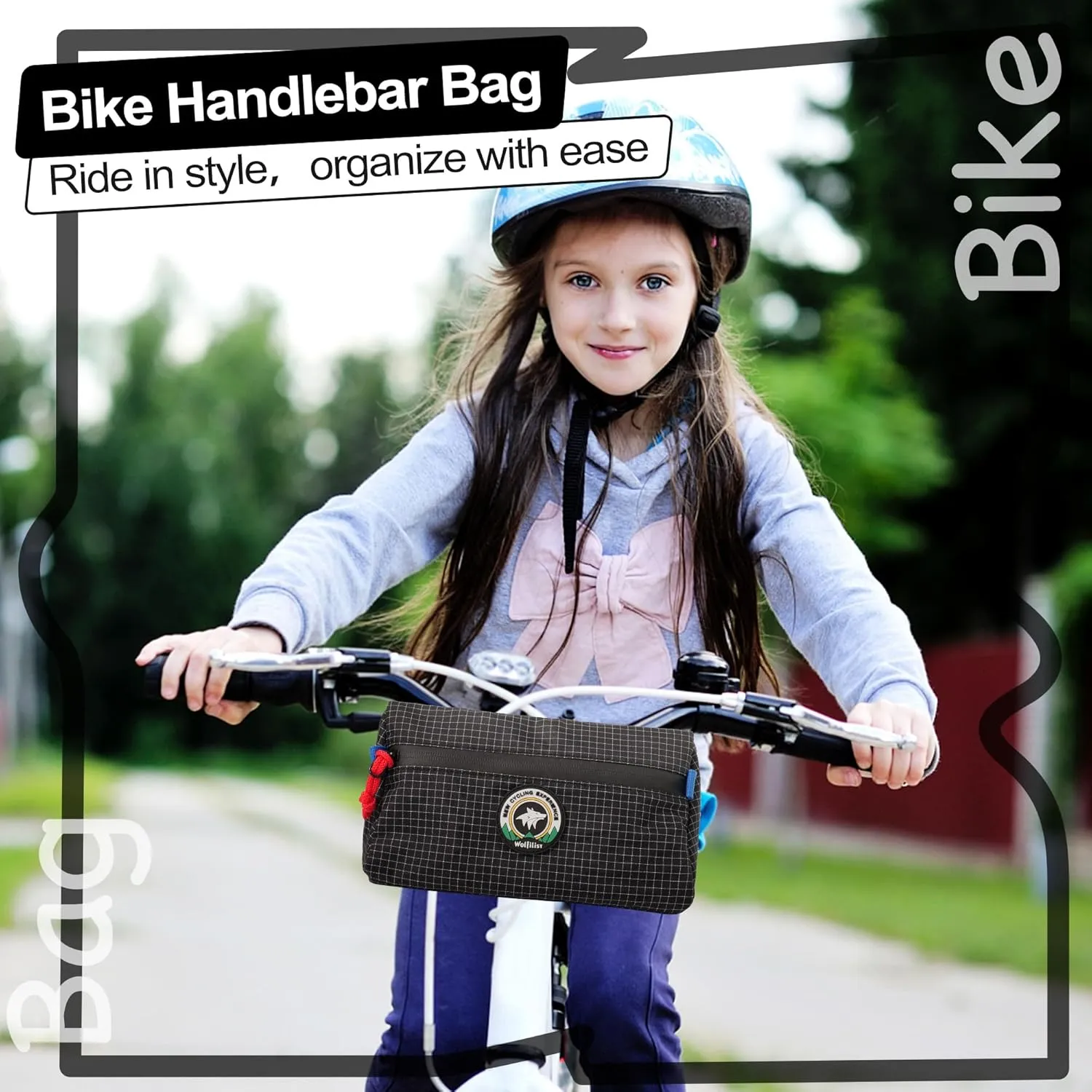 Bike Handlebar Bag - Outdoor Cycling Bag for Front Handlebars, Balance Bikes, Mountain Bikes & Road Bicycles