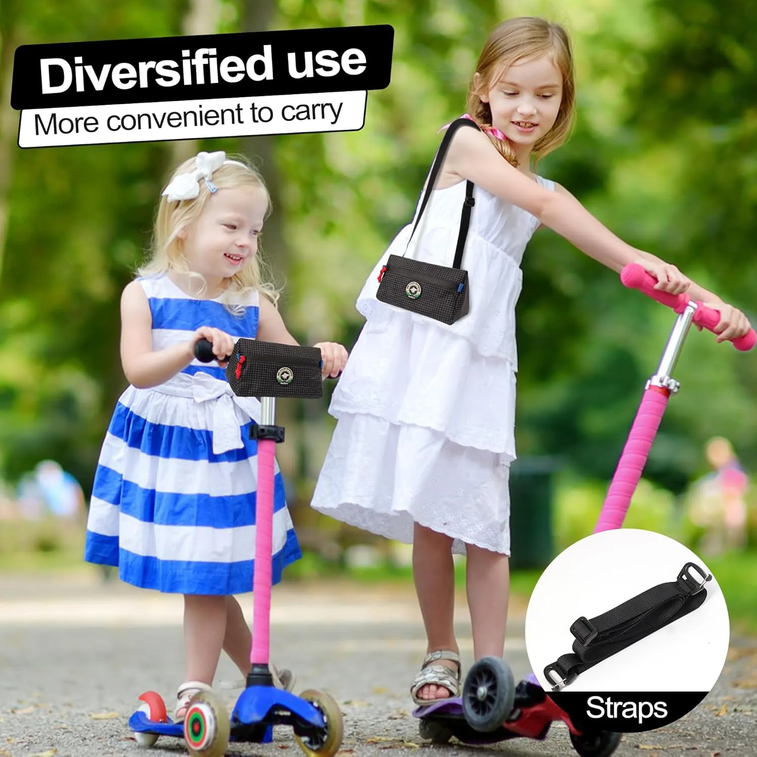 Bike Handlebar Bag - Outdoor Cycling Bag for Front Handlebars, Balance Bikes, Mountain Bikes & Road Bicycles