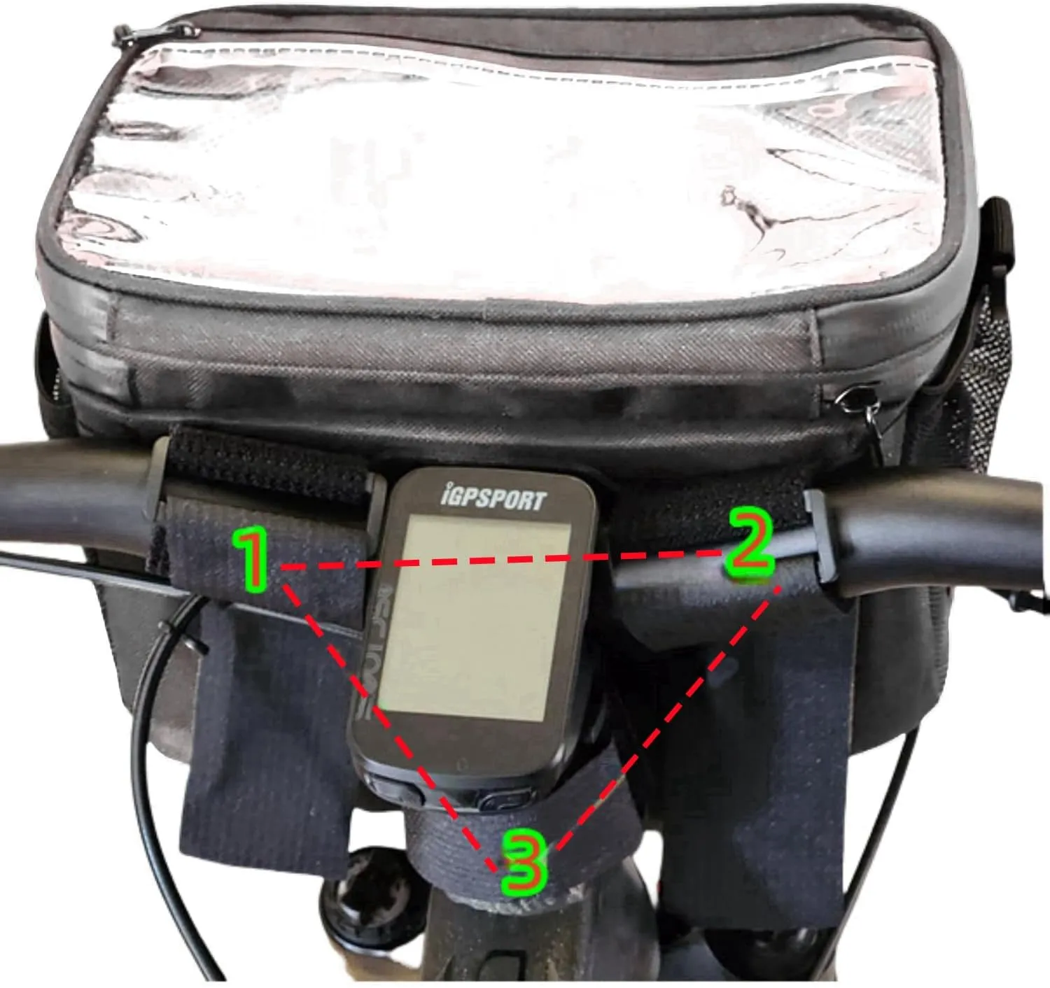 Bike Handlebar Bag with Touch Screen Phone Holder, Waterproof Front Basket, Insulated Cooler Lunch Bag