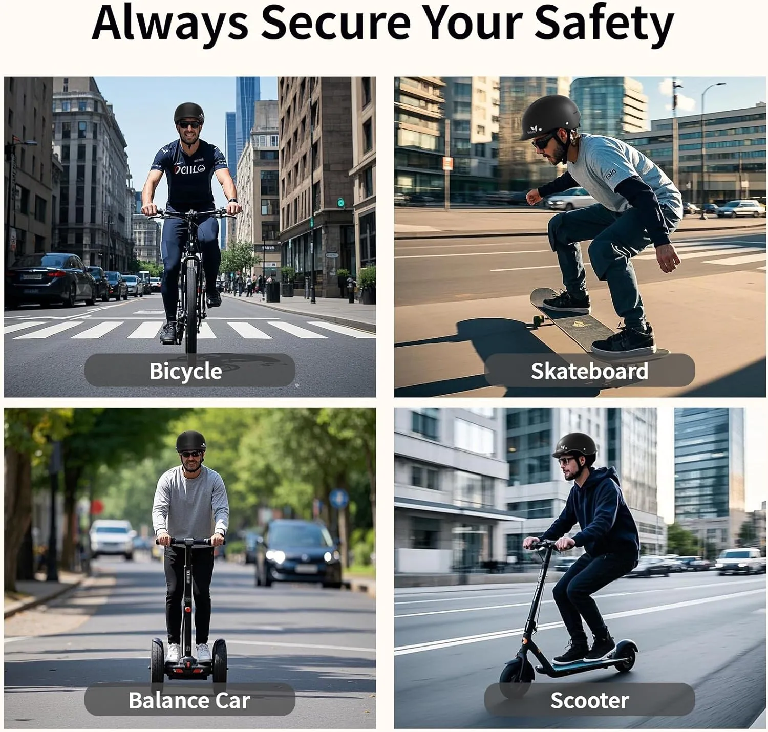 Bike Helmet for Adults, Adjustable Bicycle Helmet for Men & Women, Cycling Helmet with Safety Certified for Scooter, Skateboard, Mountain Bike, Road Bike, Commuting