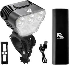Bike Lights for Night Riding, Super Bright Road Mountain Bike Light, 360°Rotatable Bicycle Light w/Type C & USB Charge-Discharge Battery