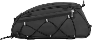 Bike Rack bag Bicycle Frame Bag Trunk Rear Rack Bag Bike Accessories shoulder bag large capacity Waterproof Reflective Bicycle Saddle Panniers for riding black