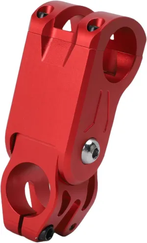Bike Stem, Red Aluminum Alloy Shock Absorbing Bicycle Handlebar Stem for Mountain Bike