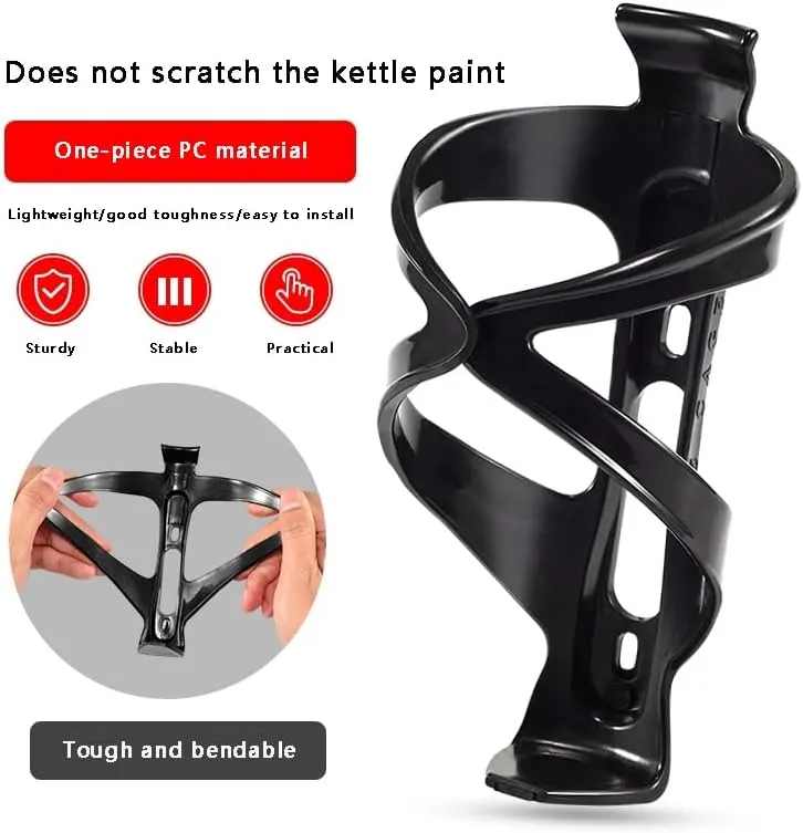 Bike Water Bottle Holder for Bianchi San Lorenzo 2004, Durable Leak Proof Non Slip, Lightweight Premium Bike Cup Holder, Adjustable Durable Bicycle Accessories,B Red