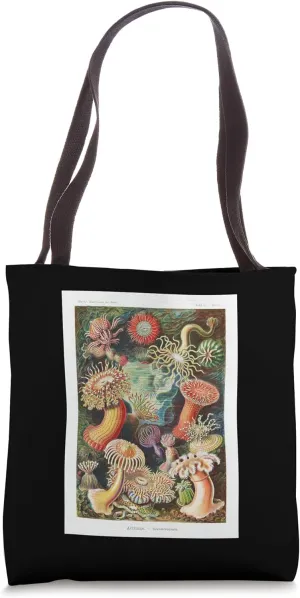 Biology Sea Anemone Marine Animals Scientific Haeckel Tote Bag
