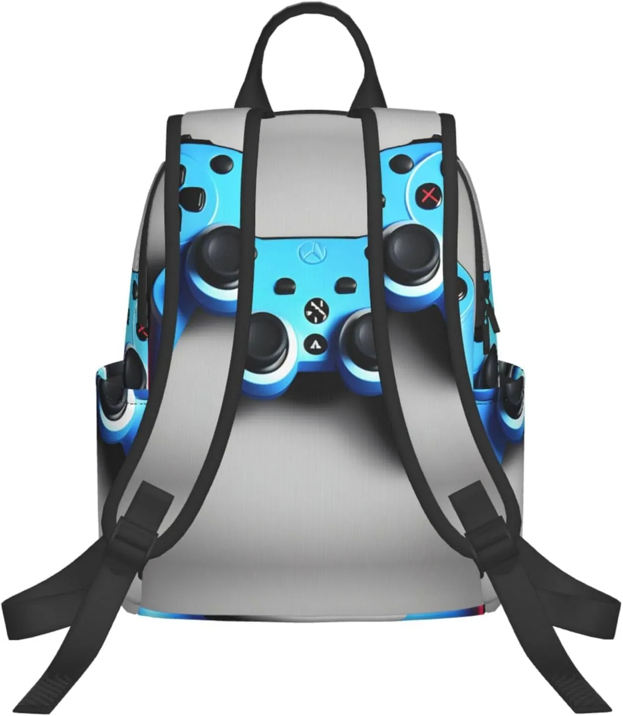 Blue Game Controller print Lightweight Laptop Backpack Travel Daypack Bookbag for Women Men for Travel Work