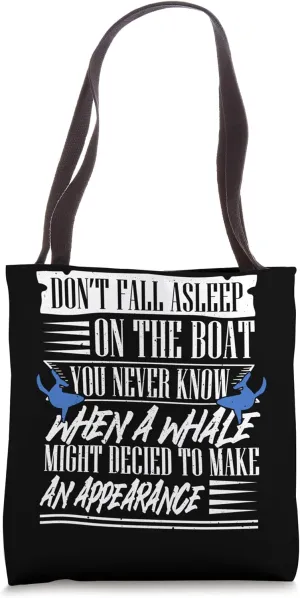 Blue Whale Quote for Beluga Whale and Marine Mammal Tote Bag