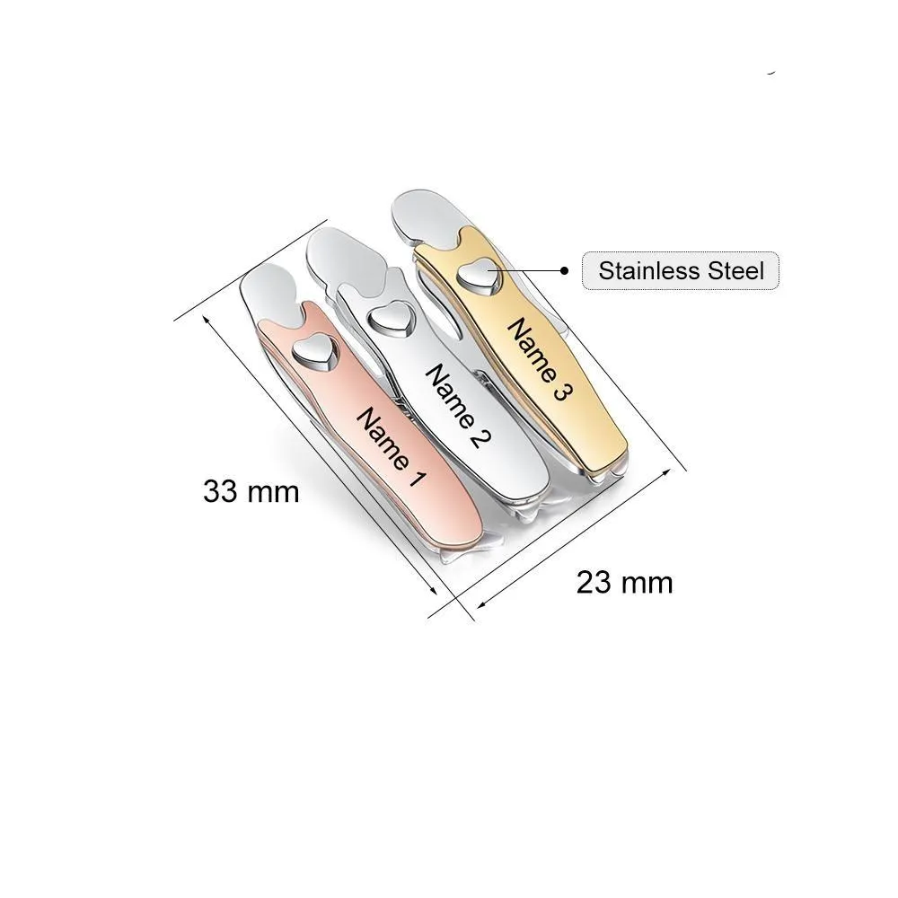 Bond Between Sister Custom Engraved Pin - Three Sisters