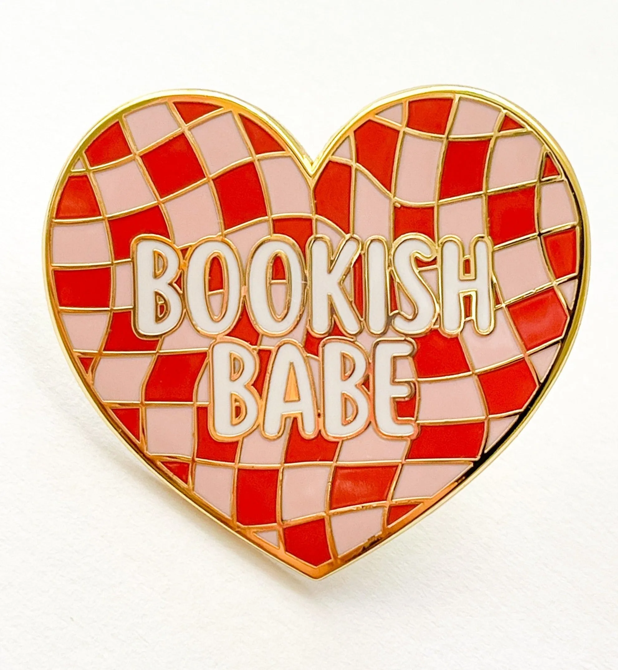 Bookish Babe Heart Enamel Pin