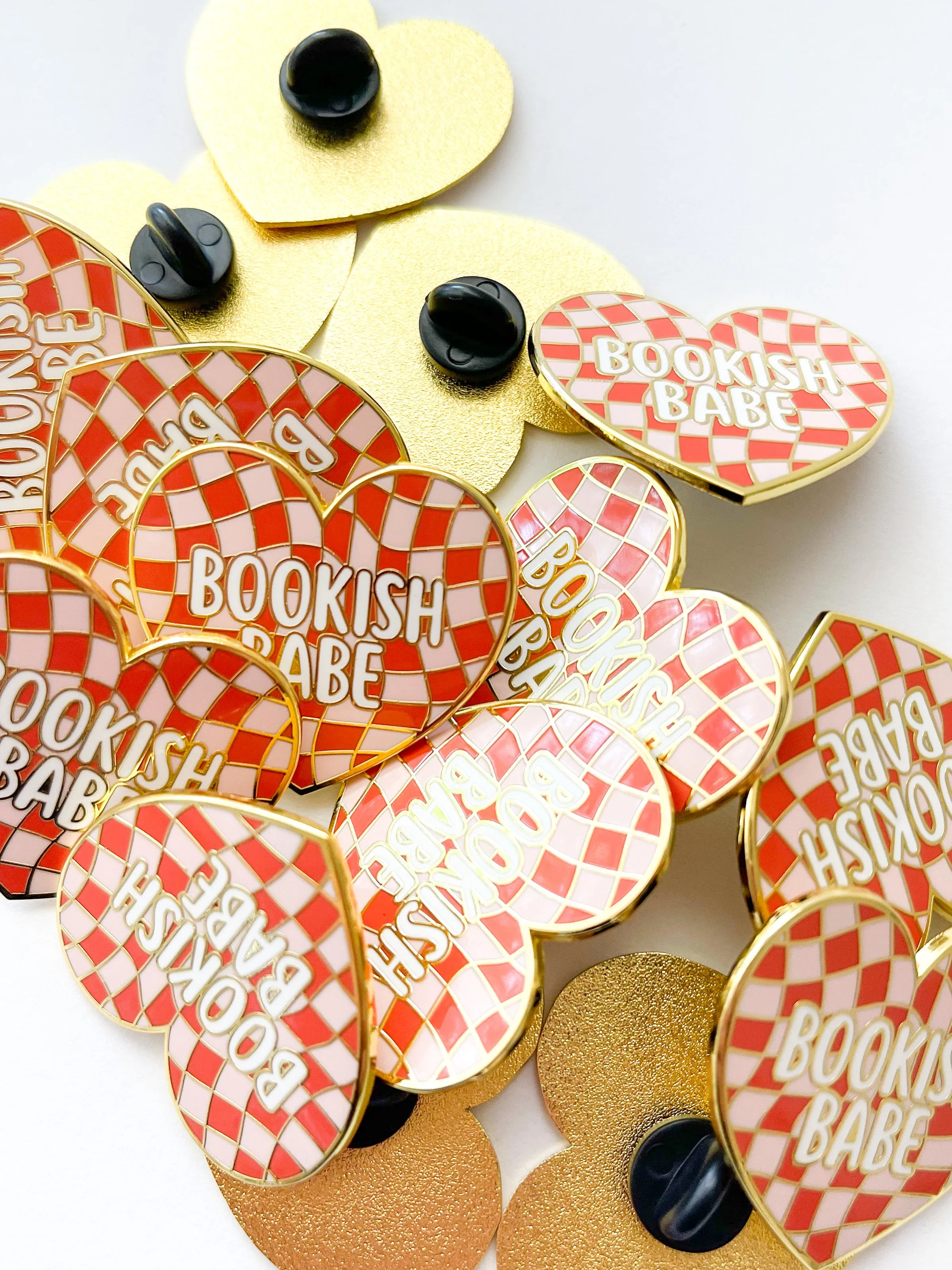 Bookish Babe Heart Enamel Pin