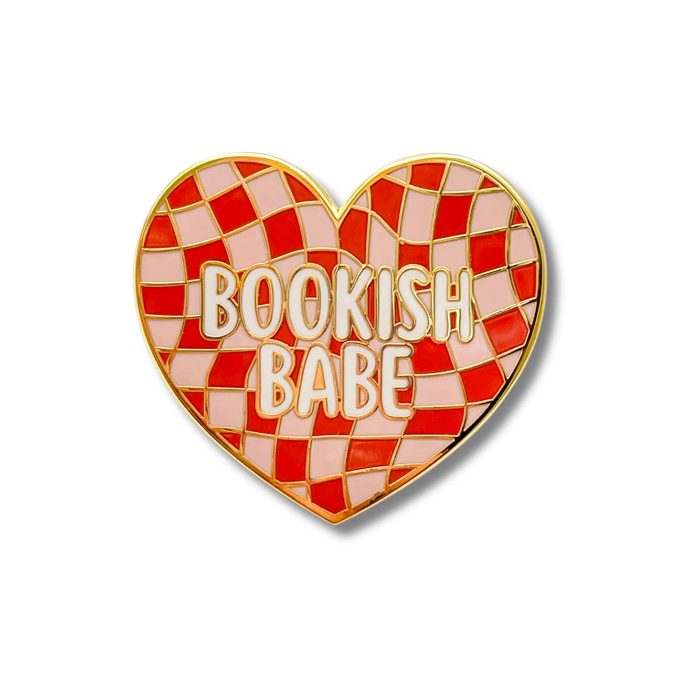 Bookish Babe Heart Enamel Pin