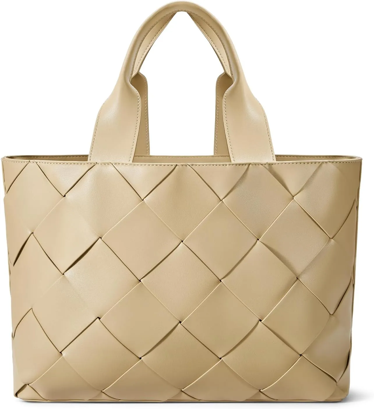 BOSTANTEN Woven Tote Bag for Women Top Handle Purses and Handbags Shoulder Crossbody Purse With Zipper