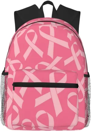 Breast Cancer Awareness Lightweight Packable Backpack Travel Casual Hiking Daypack Foldable Backpack For Men Women