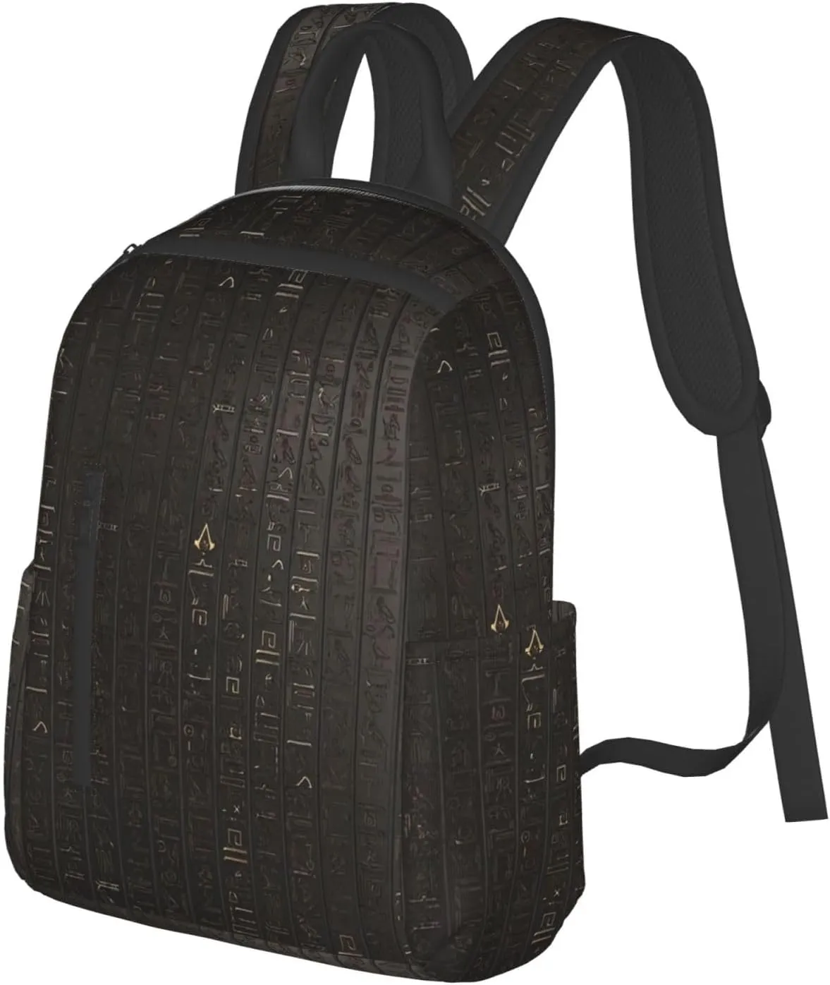BREAUX Ancient Egyptian Hieroglyph Print Simple And Lightweight Leisure Backpack, Men'S And Women'S Fashionable Travel Backpack