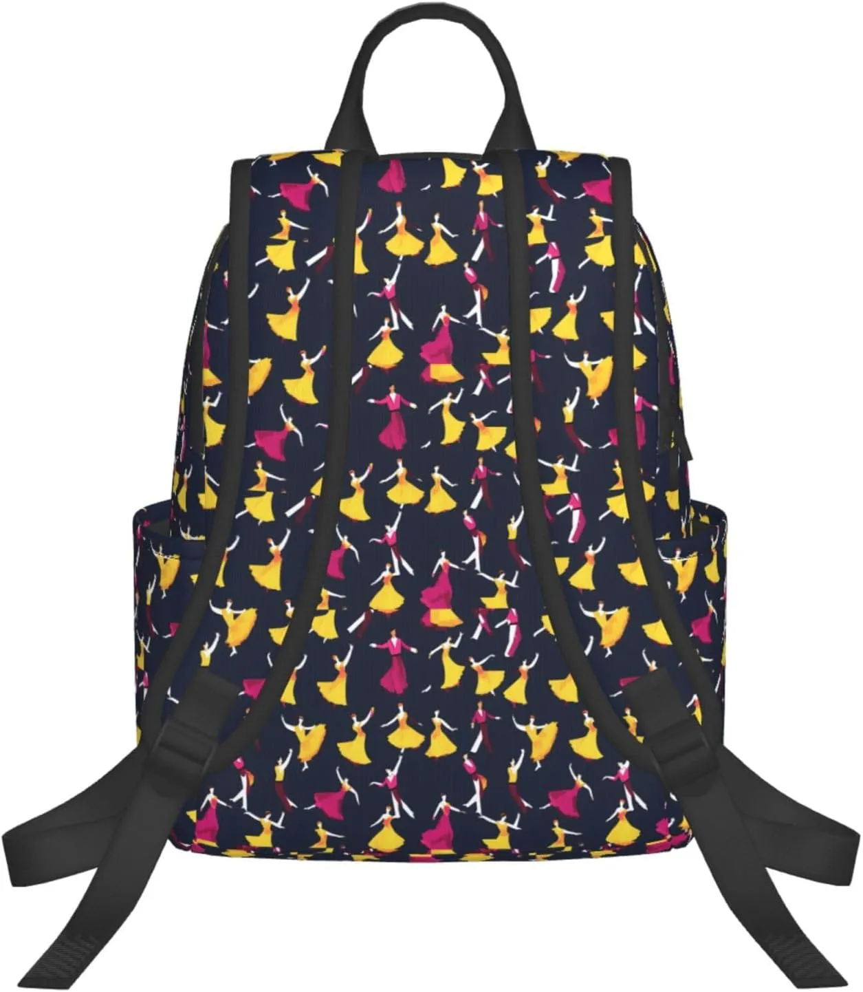 BREAUX Ballroom Dance Small Pattern Print Simple And Lightweight Leisure Backpack, Men'S And Women'S Fashionable Travel Backpack