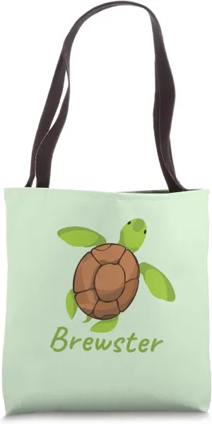 Brewster Cape Cod Beach Ocean Marine Loggerhead Turtle Tote Bag
