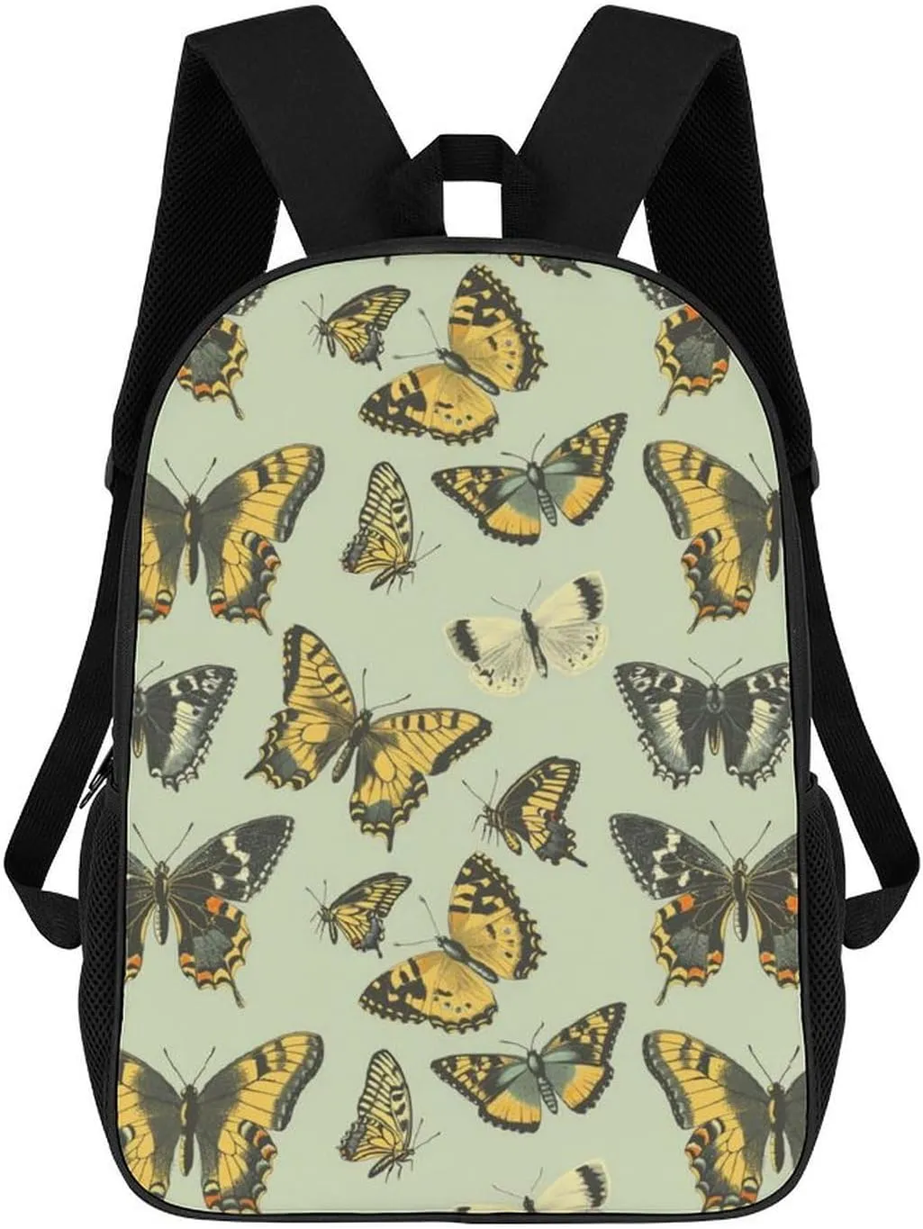 Butterfly Insect Unisex Backpack 17" Casual Daypacks Simple Shoulders Bag for Camping Hiking Travel Gear