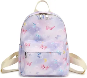Butterfly Mini Backpack Women Girls, Small Backpack Purse for Adults Teens Kids School Travel