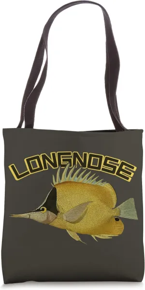 Butterflyfish Longnose Forcipiger longirostris Reef Aquarist Tote Bag