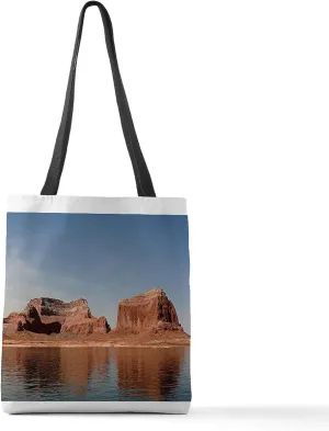 CafePress Lake Powell, Glen Canyon, Arizona/Utah, USA 1 Polyester Tote Bag 16"x16"