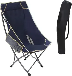 Camping Chair Fishing Chair Folding Chairs Camping Ultralight Folding Camping Chair with Backrest Leisure Beach Seat with Mesh External Hanging Bag Portable Backpack Chair Lawn Chairs Outside (Color